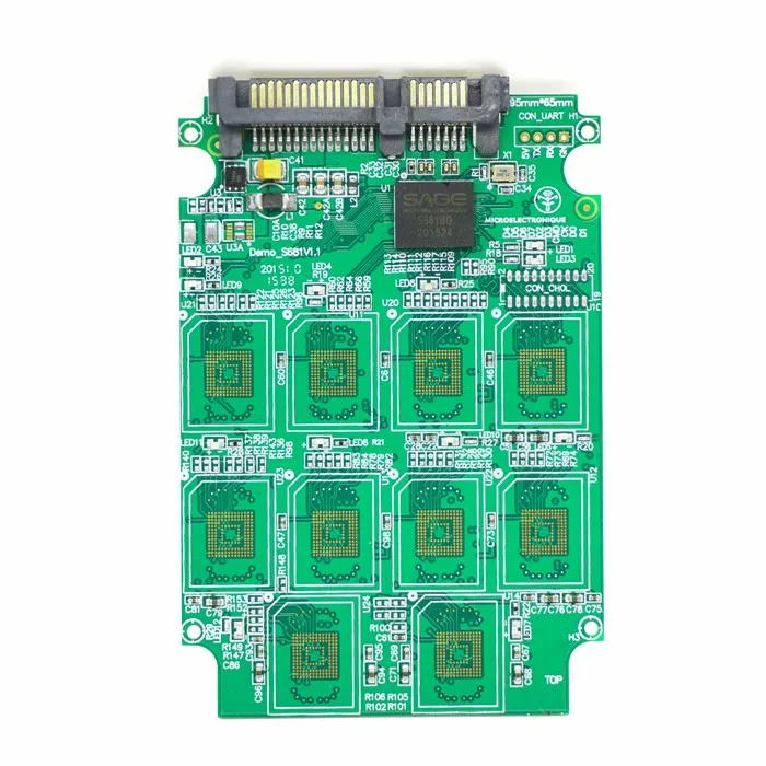 10 портов Micro SD карты памяти TF SATA SSD адаптер с raid Quad 2.5 &quotдюйма конвертер|sata ssd