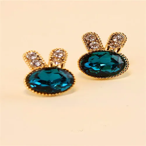 Женские серьги-пусеты BONLAVIE популярные модные милые украшения с зелеными