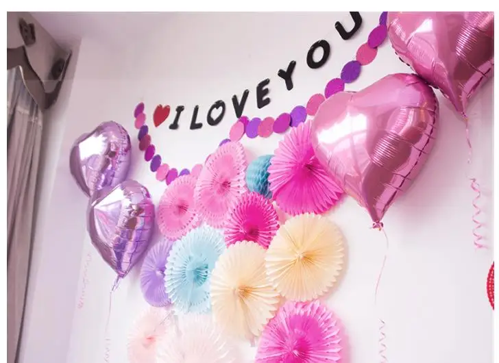 6 дюймов 15 см веера из папиросной бумаги Висячие цветы бумажные поделки Pinwheels Рождество Хэллоуин Праздничная вечеринка и праздник diy украшения