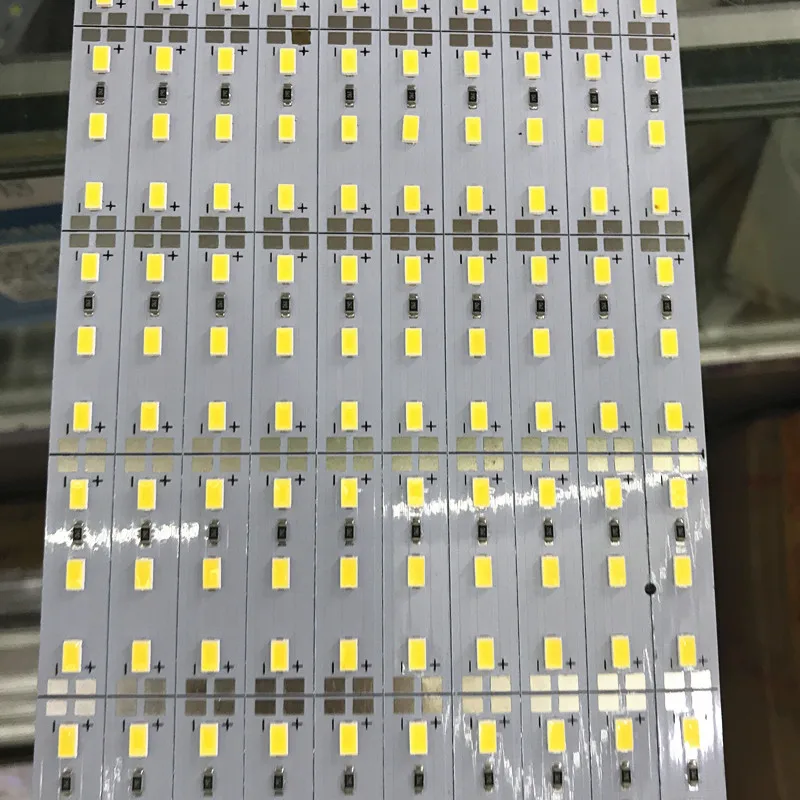 Свет бар 5730 5630 72LED/m 144 светодиодов/m 1 м SMD кабинет Светодиодные Жесткая Газа DC 12 В витрина LED Жесткий полосы