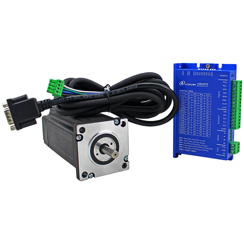3N.m 60 Nema 24 шаговый двигатель с замкнутым циклом LC60H286 комплект ЧПУ 2-фазный
