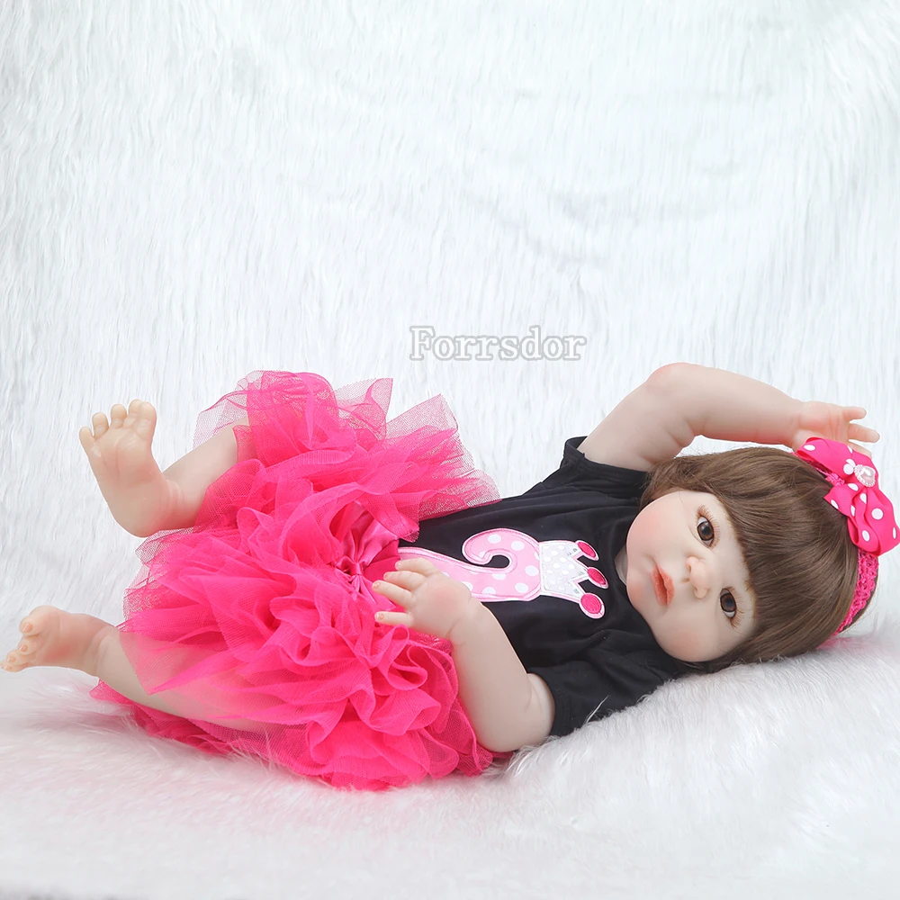 Кукла реборн силиконовая Реалистичная кукла принцесса для новорожденных