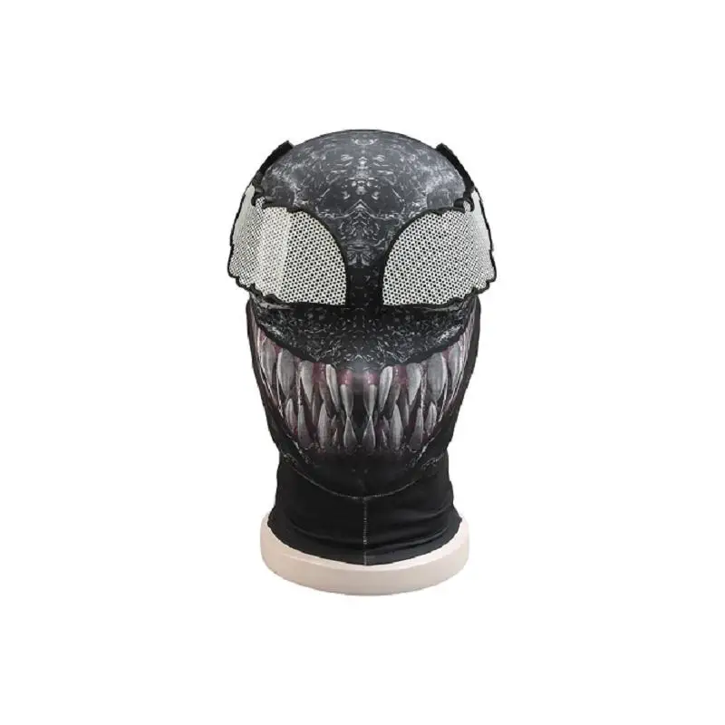 Mask Only Venom Косплей Костюм Eddie Brock Косплей комбинезон Человек-паук черный зентай костюмы супергероя для Хэллоуина для мужчин взрослых - Цвет: Mask Only