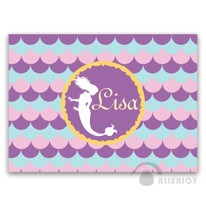 Фон для фотосъемки с изображением красавицы и рыбки принца девочек на день