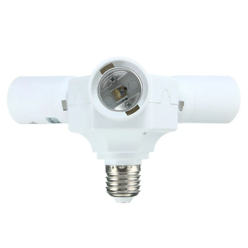 3/4 In 1 E26 E27 Base Led Light Splitter Universal Conversion Socket Head Lamp Bulb Adapter Holder