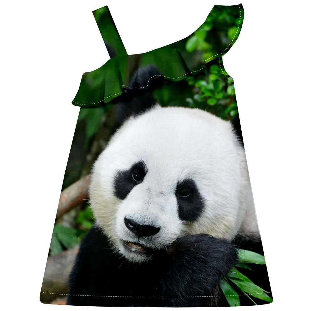 Летнее платье для девочек повседневное с красивым принтом | Детская одежда и