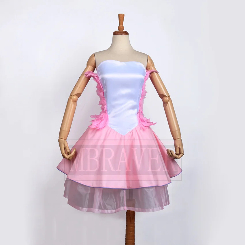 Костюм для косплея с розовыми перьями Guilty Crown Yuzuriha Inori EGOIST|cosplay costume|guilty crownpink costume |
