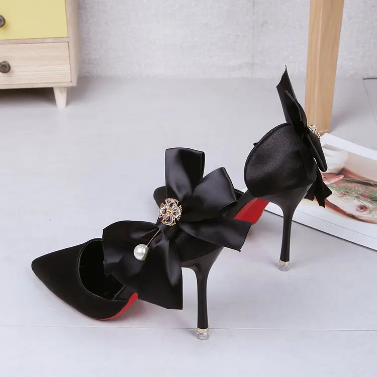 2018 весенние женские туфли лодочки на очень высоком каблуке Модные с острым