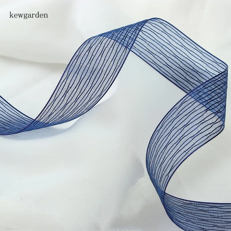 Kewgarden вручную изготовленная лента 1 &quot1 5&quot 25 мм 40 из органзы DIY бант в качестве
