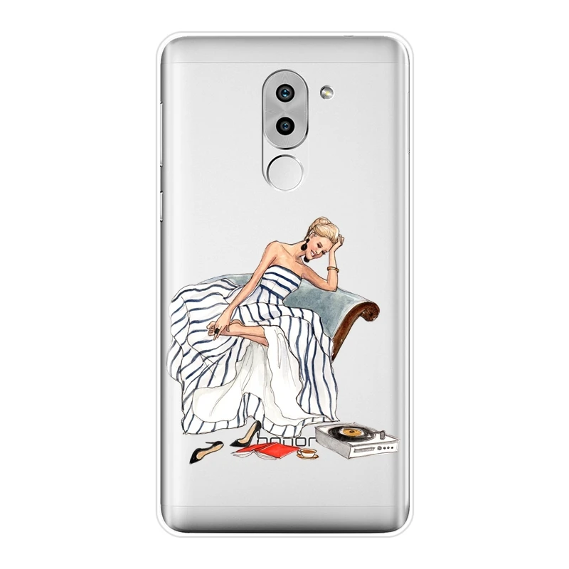 Задняя крышка для Huawei Honor 6A 4C 5C 6C Pro мягкий силиконовый чехол путешествий с героями