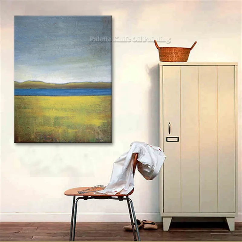 

Hand painted canvas oil paintings Cheap large autumn modern abstract oil painting wall decor Art pictures for living room 2