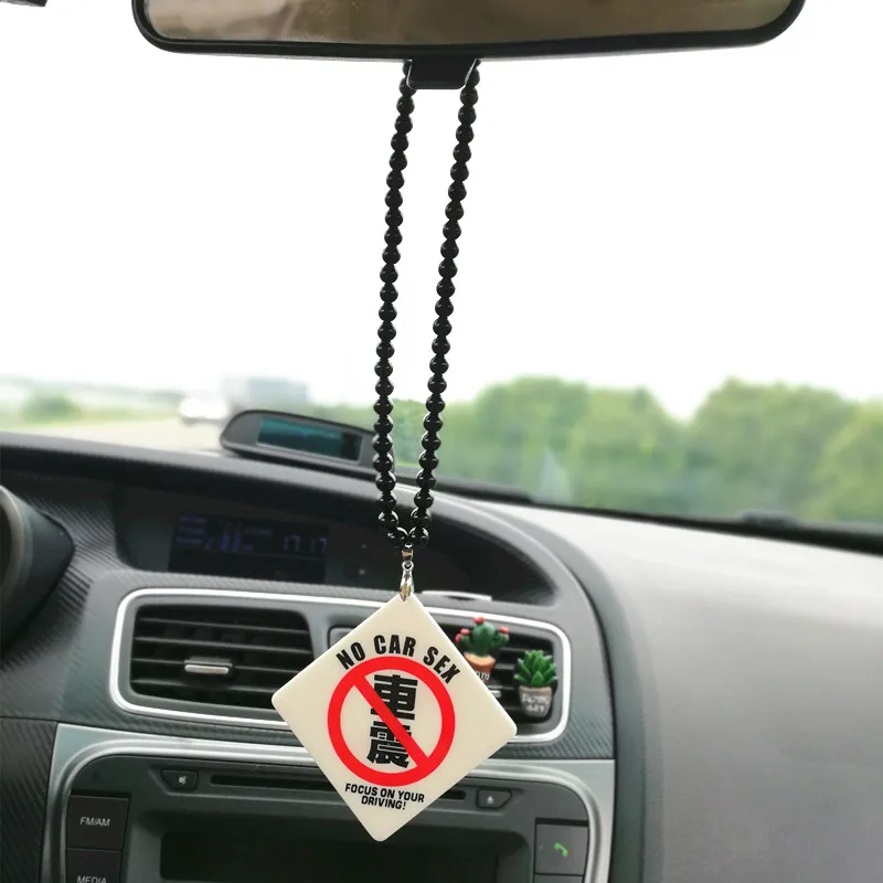no car sexy JDM акриловая подвеска автомобиля без колёс питьевой Предупреждение неоновая вывеска автомобиля Шарм аксессуары для зеркала заднего вида в виде бисером Авто Декор - Название цвета: no car sexy