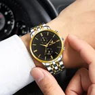 Orlando Топ Бренд роскошные часы для мужчин нержавеющей стали простые бизнес мужские часы
