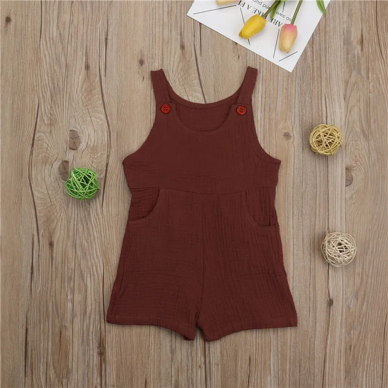 Бесплатная доставка хлопковый детский летний комбинезон Детский для мальчиков и