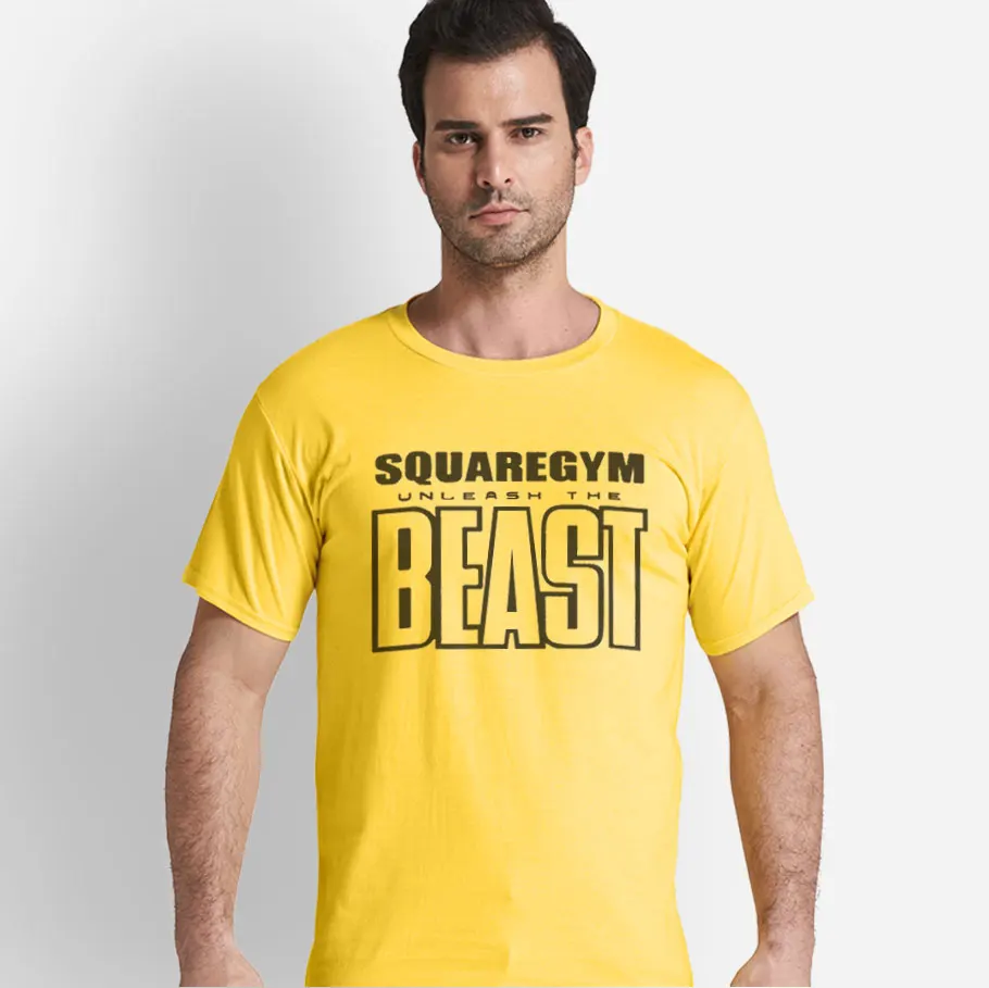 Мужская футболка с коротким рукавом Повседневная для фитнеса тренажерные зала