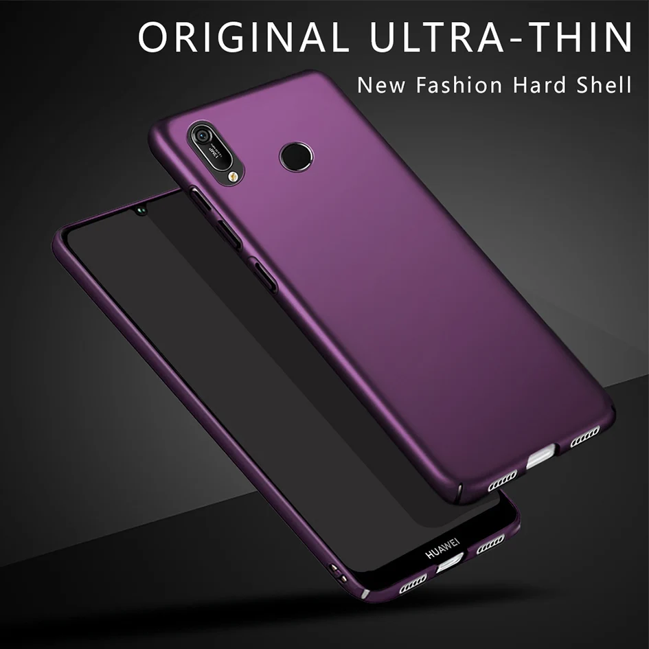 Чехол для телефона Huawei Y6 Y7 Prime Pro 2019 роскошный противоударный твердый пластиковый