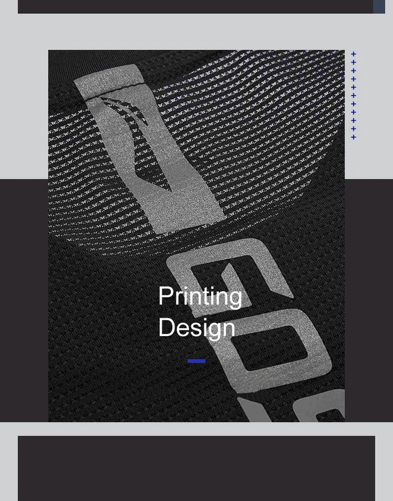 Li-Ning мужская тренировочная серия обтягивающее функциональное нижнее белье дышащая плотная посадка полиэстер спандекс подкладка Спортивная футболка AUDN095 MTS2862