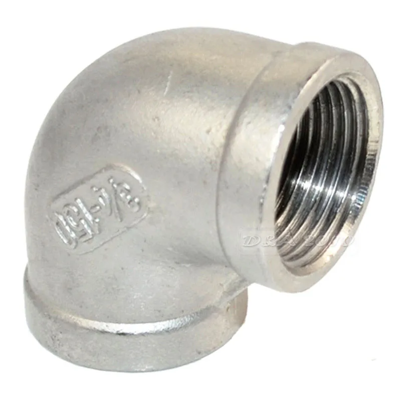 

MEGAIRON 3/4"Elbow 90 Degree Angled F/F Stainless Steel SS304 Female* FemaleThreaded Pipe Fittings
