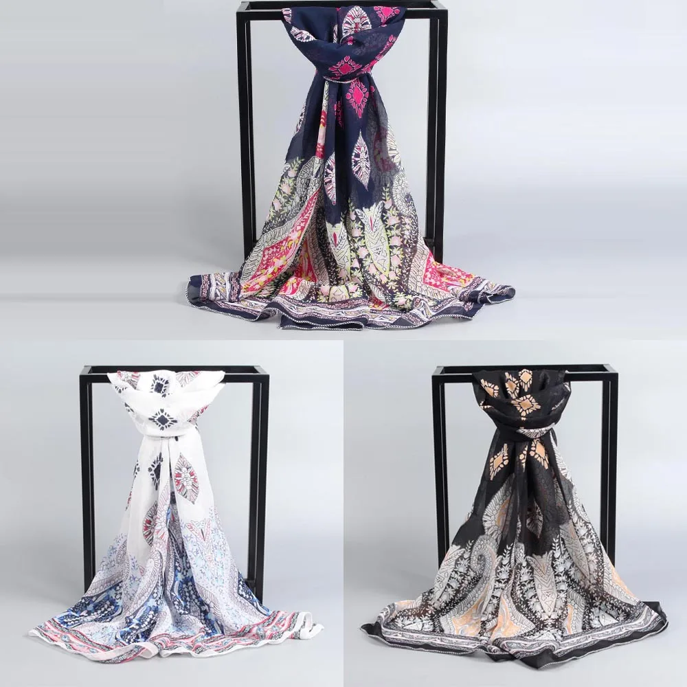 2017 Новый Женская Мода Длинный Мягкий Wrap шарф Дамы Шаль Шифон Шарф Шарфы L515|scarf