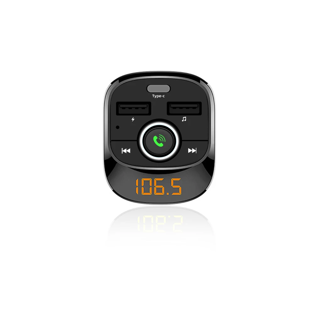 Автомобильный MP3-плеер, Bluetooth, fm-передатчик, автомобильный комплект громкой связи, аудио, MP3 модулятор, 1,1 дюймов, дисплей, 3.1A, USB, автомобильное зарядное устройство
