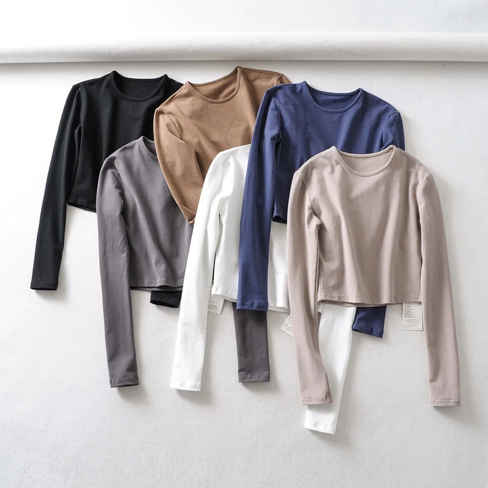 В винтажном стиле Женские летние топы 2019 пикантные Длинные рукава укороченный