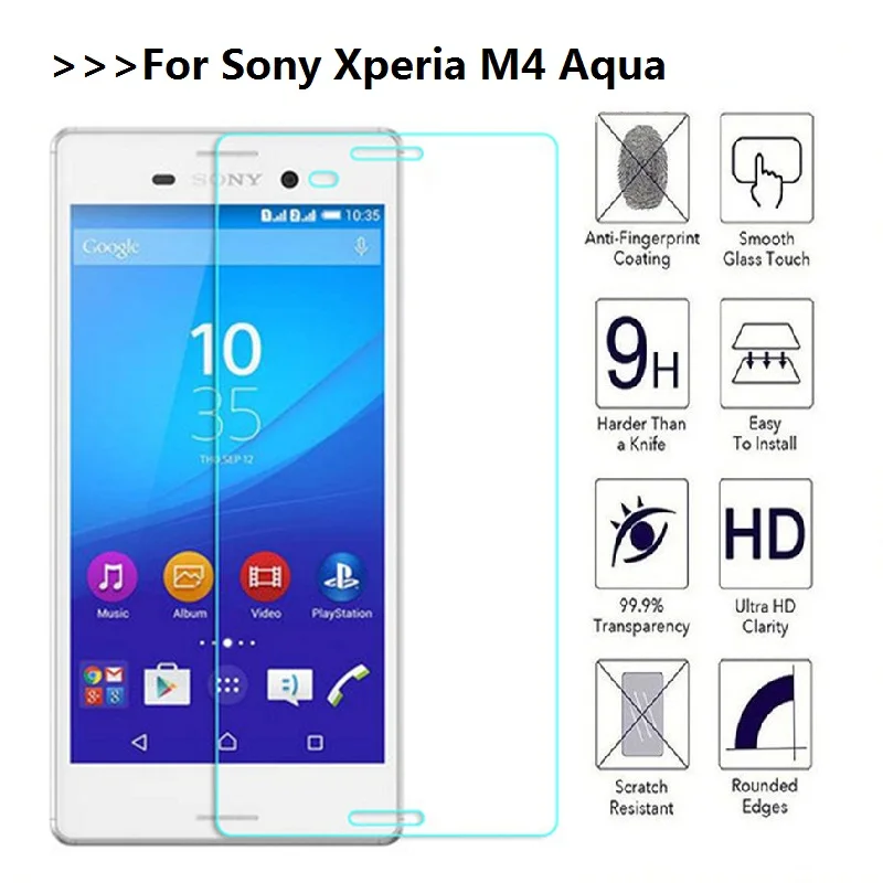 Для Sony XperiaM4 9H закаленное стекло для Xperia M4 Aqua E2303 E2306 E2312 E2333 E2353 E2363 Защитная пленка