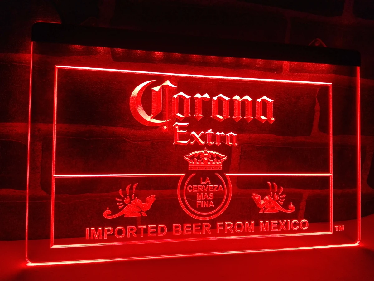 

LE040- Corona Mexico Beer Bar Pub Club LED Neon Light Sign home decor crafts