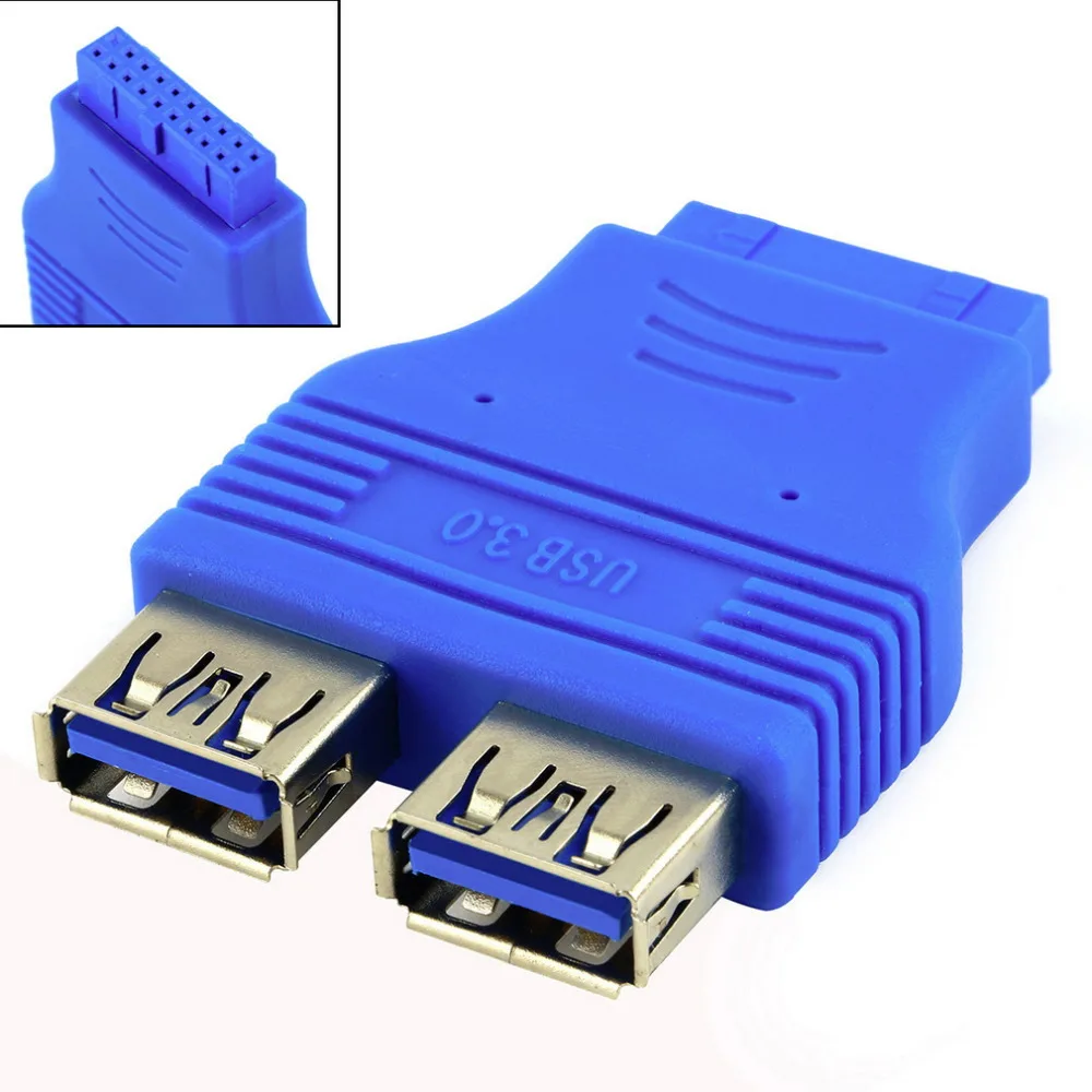 Материнская плата с 2 портами USB 3 0 A Female на 20 Pin Header Connector Adapter | Компьютеры и офис