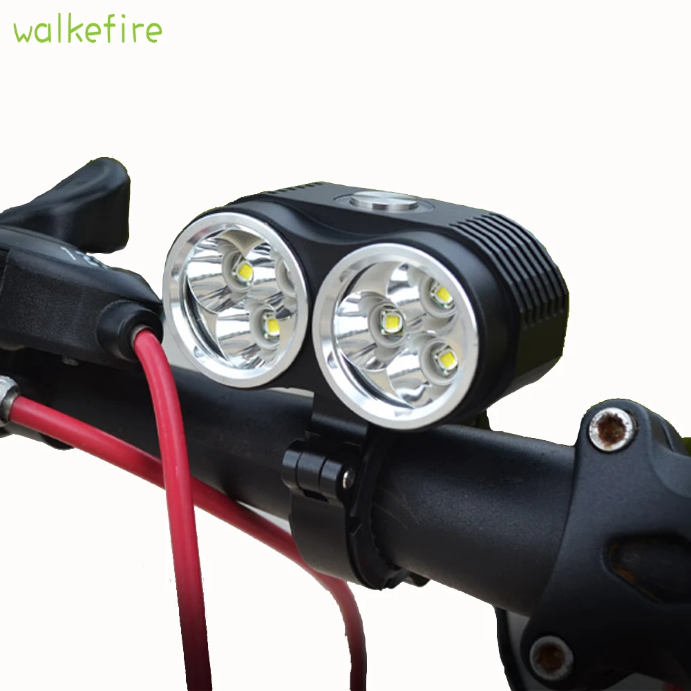 Фонарь велосипедный Walkefire 10000 лм светодиодный светодиодов XM L T6 3 режима в 1|lamp