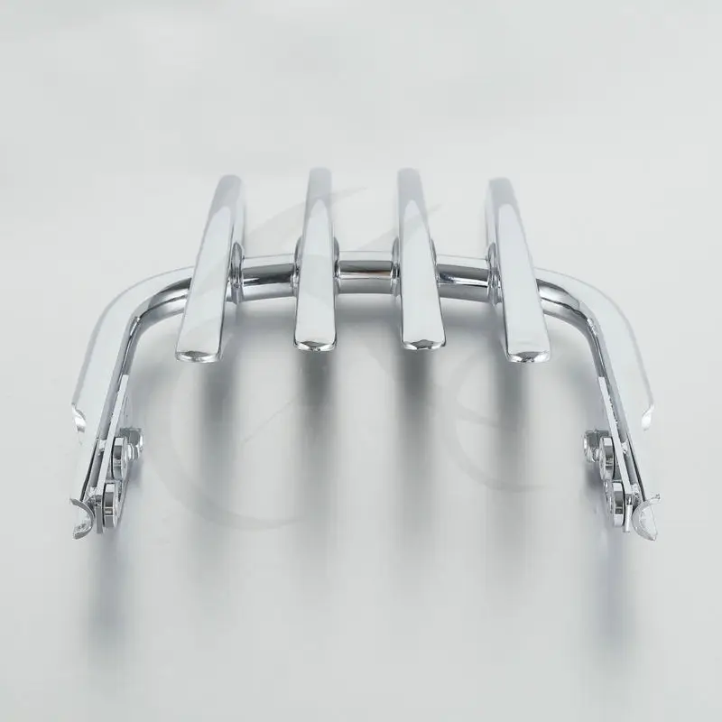 Chrome Мотоциклетная жесткая стелс багажная стойка для Harley Touring Electra Glide Road King 1999-2008 FLHT 2006-2008 Street Glide Carrier - Название цвета: Chrome
