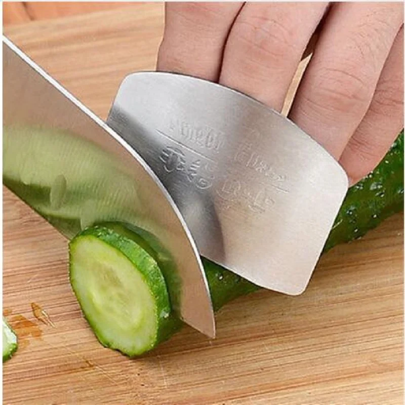 KNIFE FINGER GUARD STAINLESS STEEL PROTECTOR KNIVES KITCHEN RESTAURANT NEW ACCESSORIES B228 | Дом и сад - Фото №1