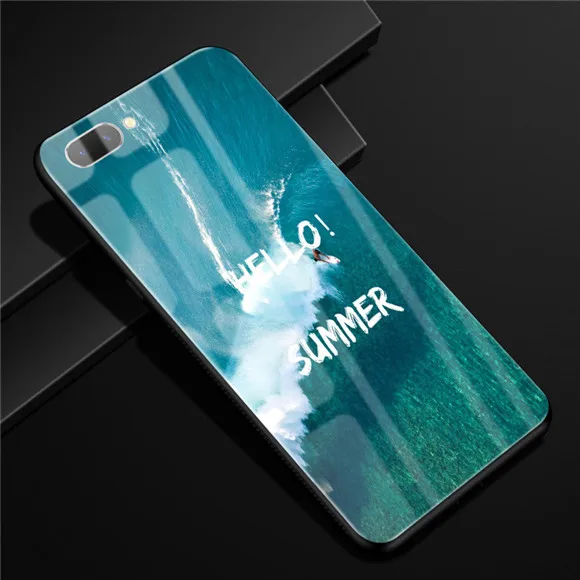 7 Для Oppo A3S чехол OPPOA3S стеклянный жесткий чехол для телефона для Oppo A3S AX5 A 3 S/Oppo A5 чехол AX5S чехол OPPOA5 закаленное крутое 6,2 - Цвет: 7