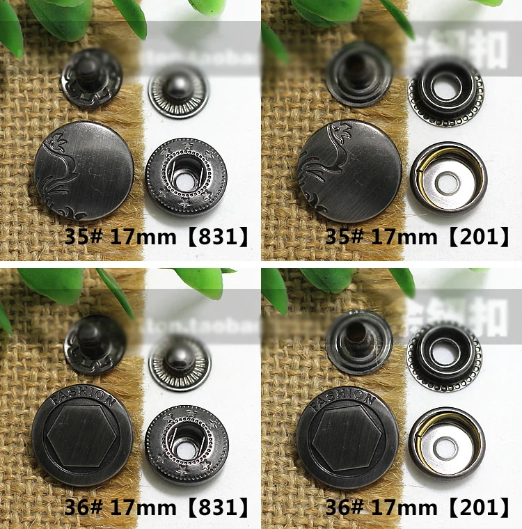 50 компл./лот Модные металлические кнопки модные DIY Швейные декоративные