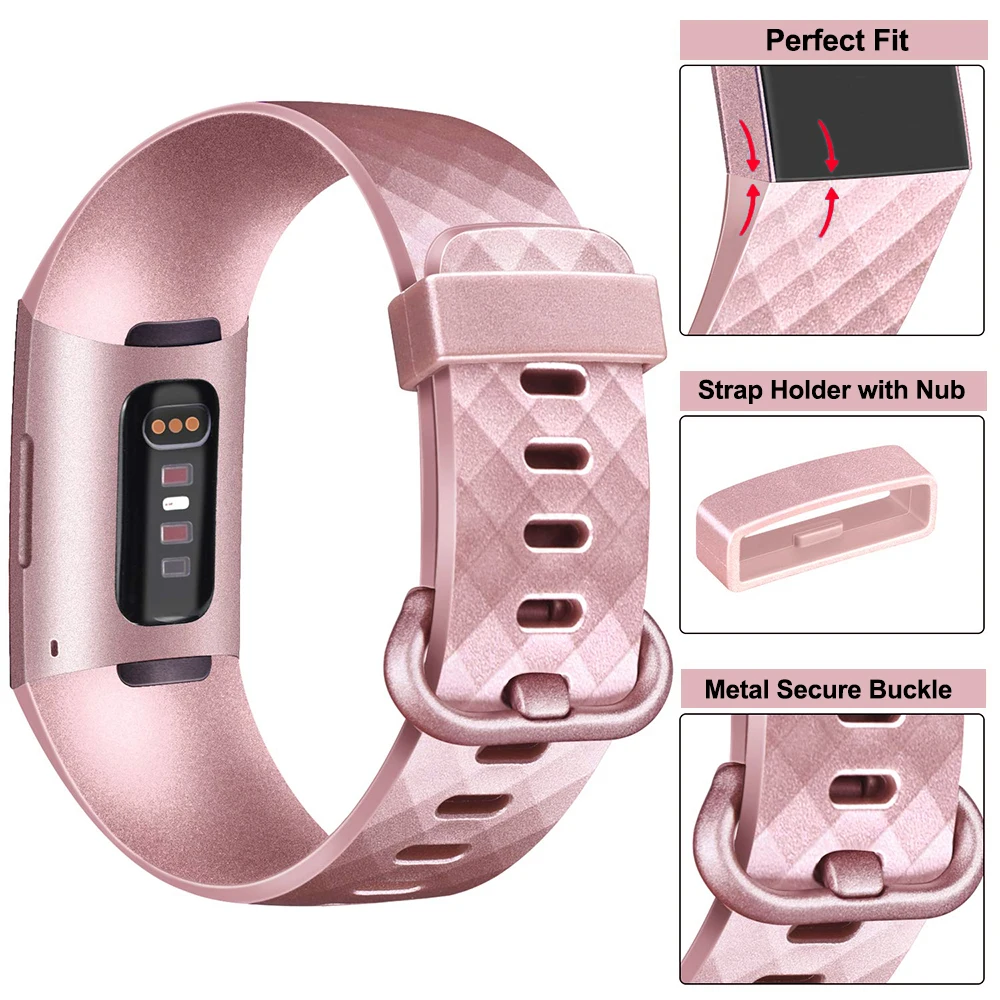 Сменный модный браслет силиконовый ремешок браслет для Fitbit Charge 3 фитнес-трекер Смарт-часы фитнес-браслет
