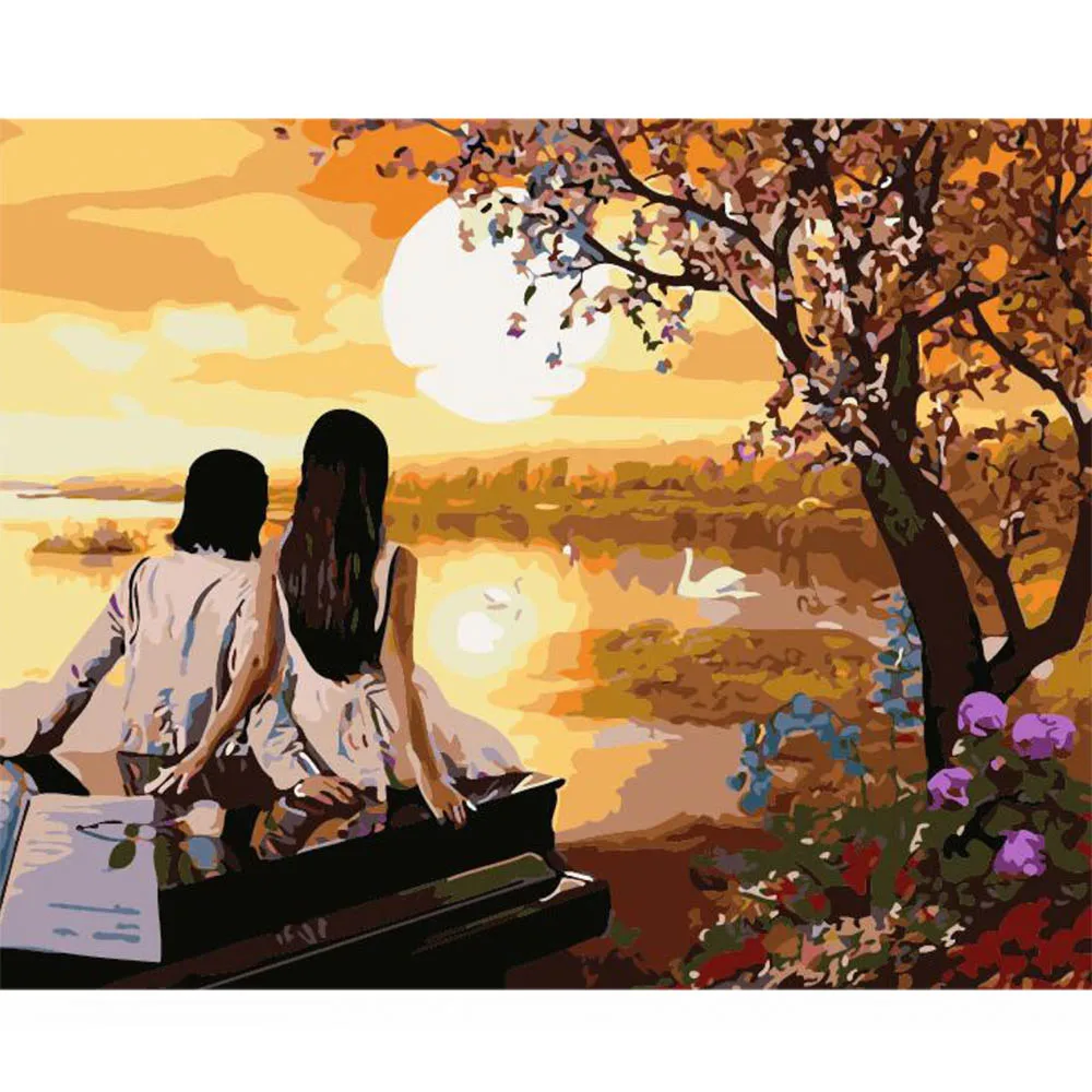 Digital Painting 1 Lover DIY краски по номерам Pintura por Numero картины по номерам Pintar por Numeros Pintura Numerada - Цвет: Digital Painting 1