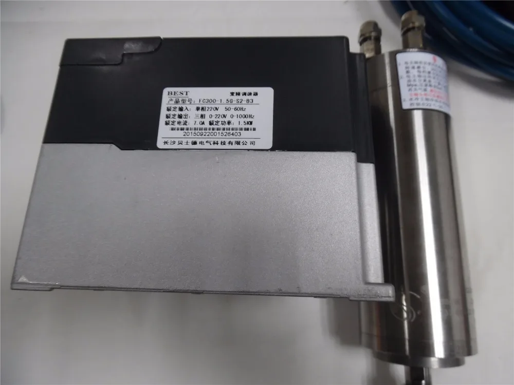 800 Вт Шпиндельный двигатель с водяным охлаждением ER11 220 В + 1 5 кВт VFD инвертор и