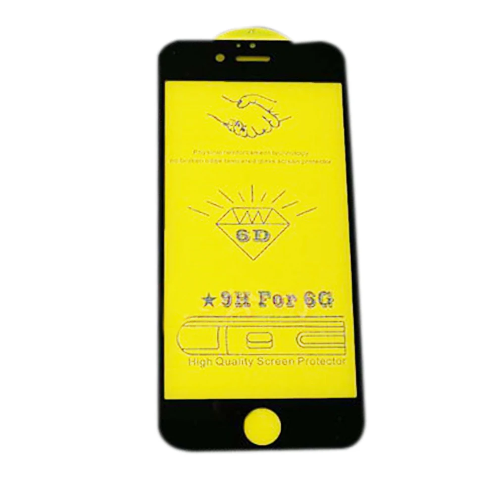 Black for iPhone6P ET 6D изогнутое закаленное стекло для iPhone X/8/7/6/6 S Plus полное покрытие протектор экрана Ультра тонкое Защитное стекло для телефона 2 цвета - Цвет: Black for iPhone6P