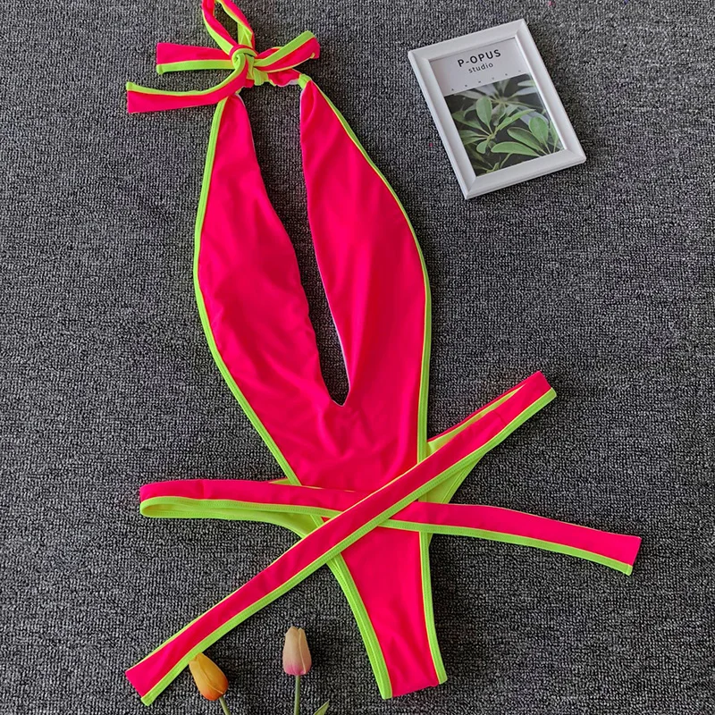 2020 сексуальный цельный купальный костюм с запахом женская одежда для плавания