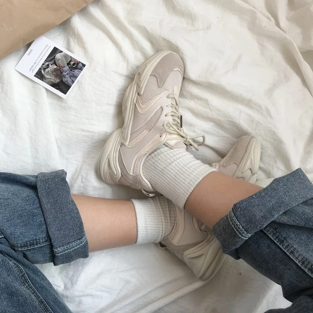 Весна 2019 корейская версия стиля Harajuku Хип-хоп дикая уличная беговая Обувь в