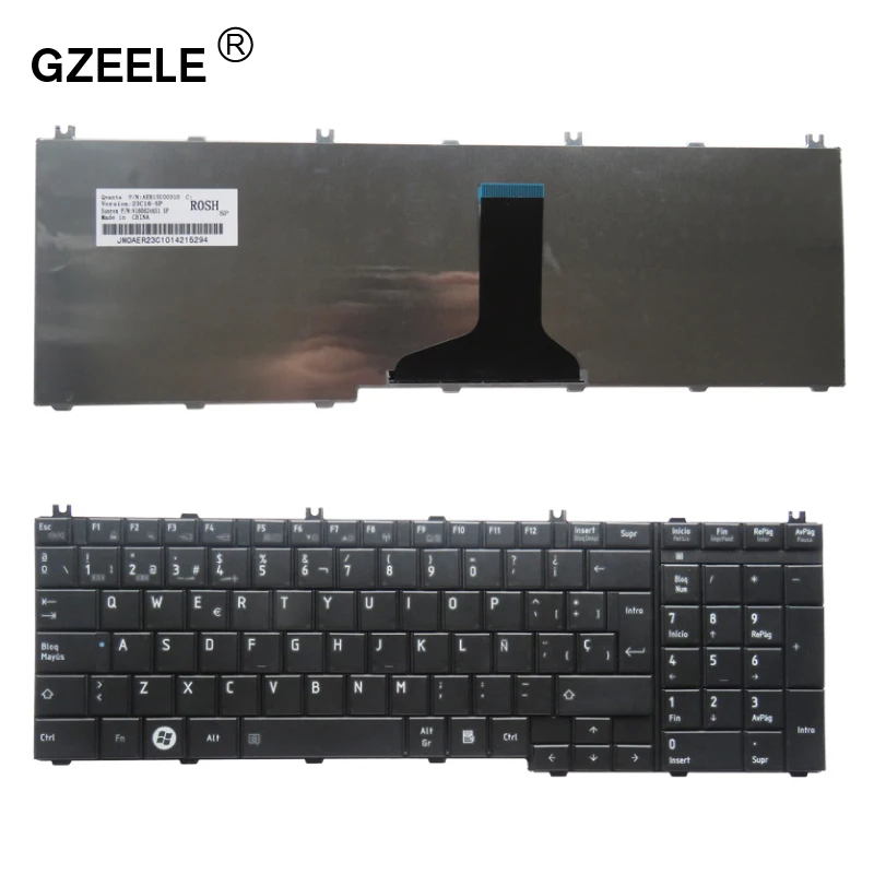 Испанская клавиатура SP для ноутбука toshiba Satellite C650 C655 C655D C660 C665 C670 L650 L655 L670 L675 L750 L755