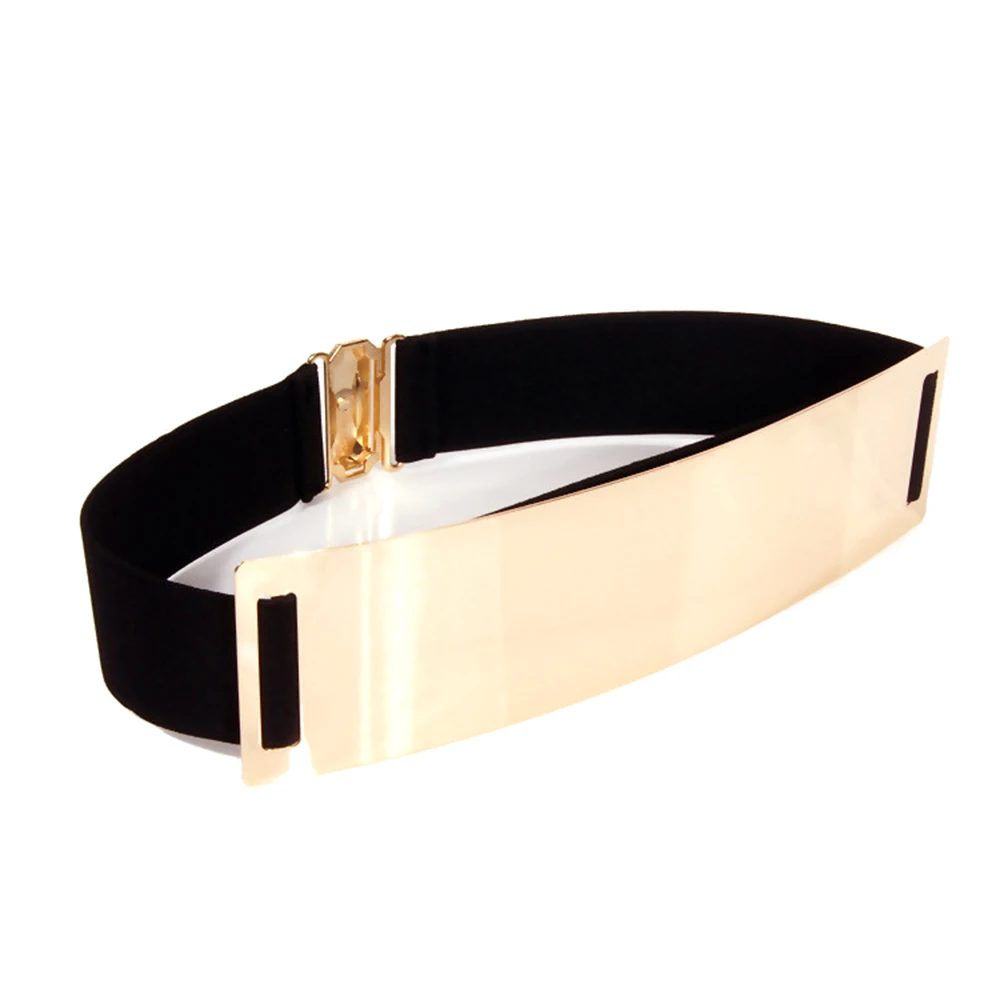 Женские эластичные ремни в стиле пэчворк стильные вечерние металлические