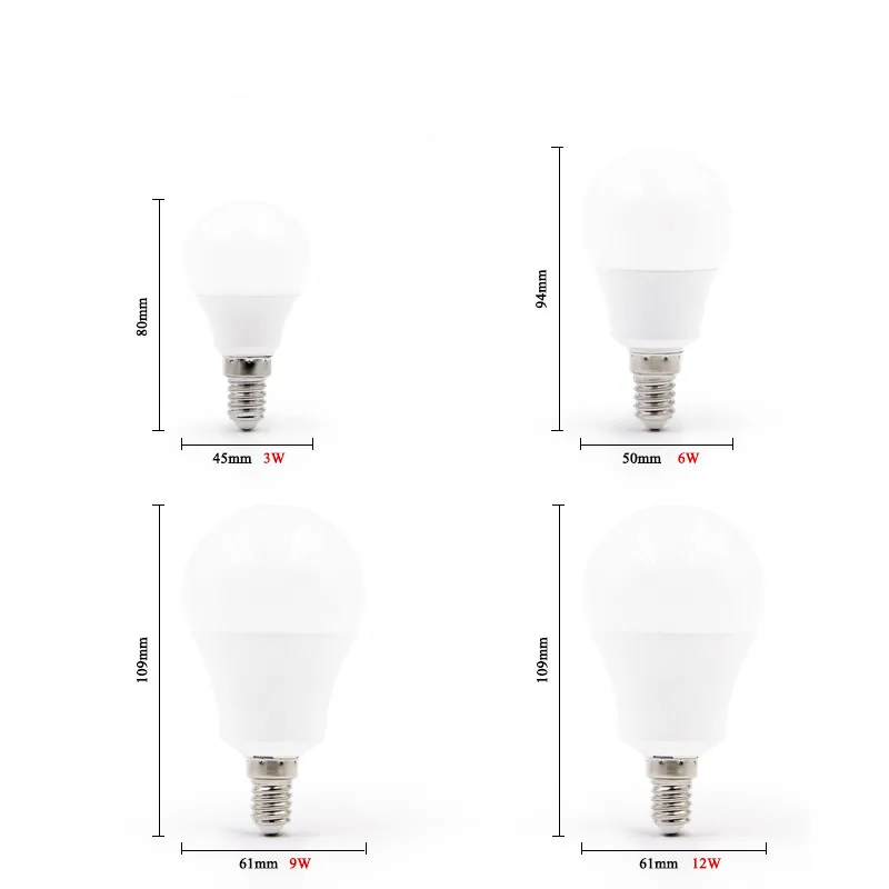 Vintagelll светодиодный E14 Светодиодный светильник E27 AC 220V 230V 240V 15W 12W 9W 6W 3W точечный