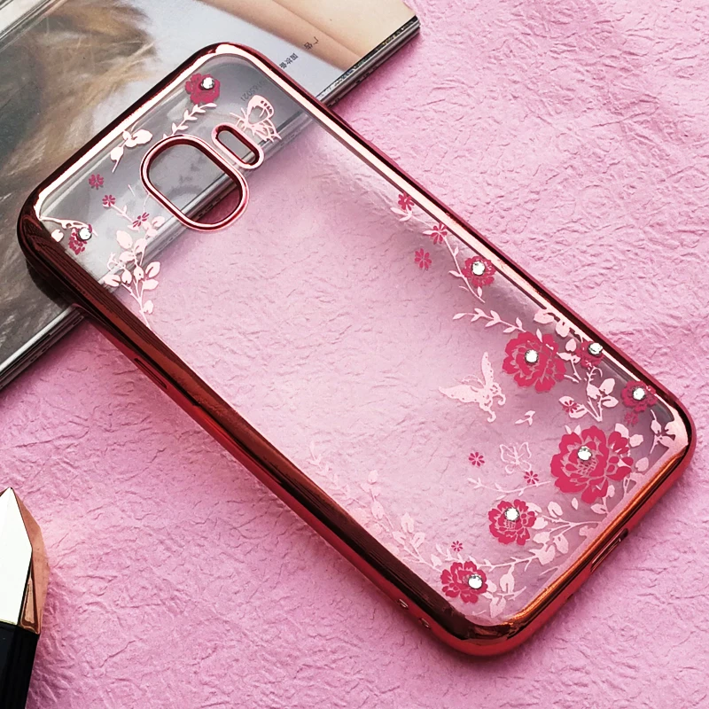 XinWen Алмазный Мягкий ТПУ чехол на заднюю панель телефона чехлы для samsung galaxy j2 pro j2pro
