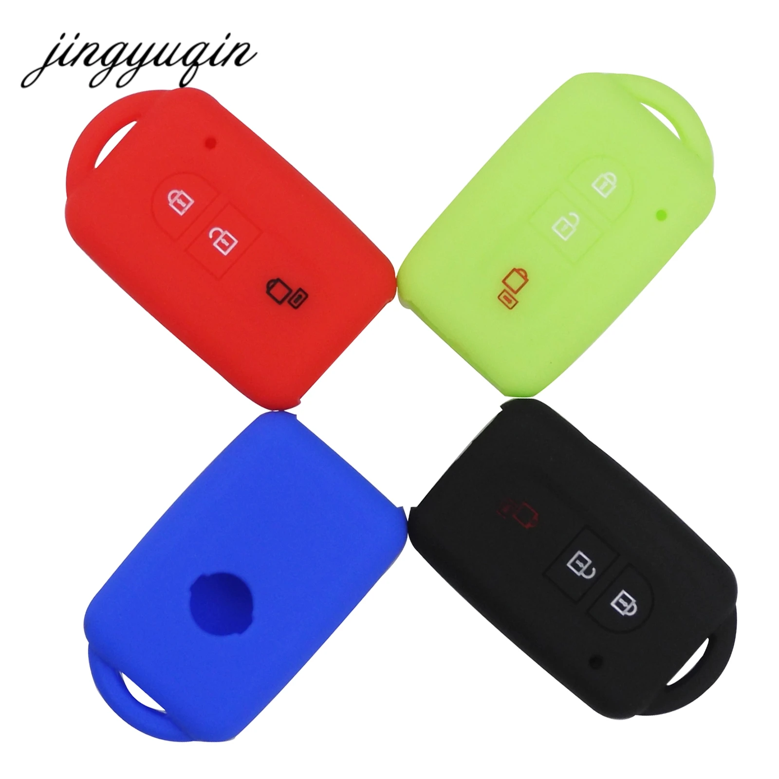 Силиконовый чехол для ключей jingyuqin защитный Nissan Duke MICRA QASHQAI JUKE X Trail NAVARA пульт