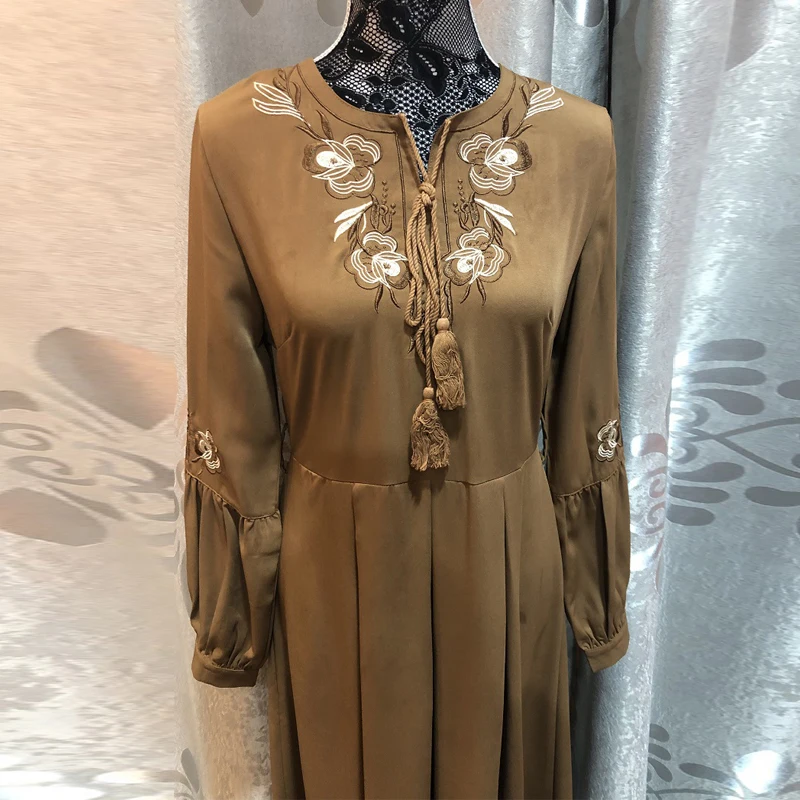 Рамадан ислам ic одежда abaya Femme Дубай Ислам Мусульманское Платье ХИДЖАБ КАФТАН Катара ОАЭ Оман Tesettur Elbise турецкие платья