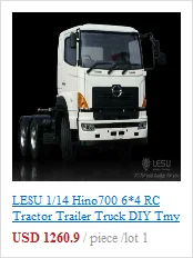 1/14 LESU 8*8 гидравлический самосвал RC DIY Tmy MAN модель без радио ESC без покраски THZH0199