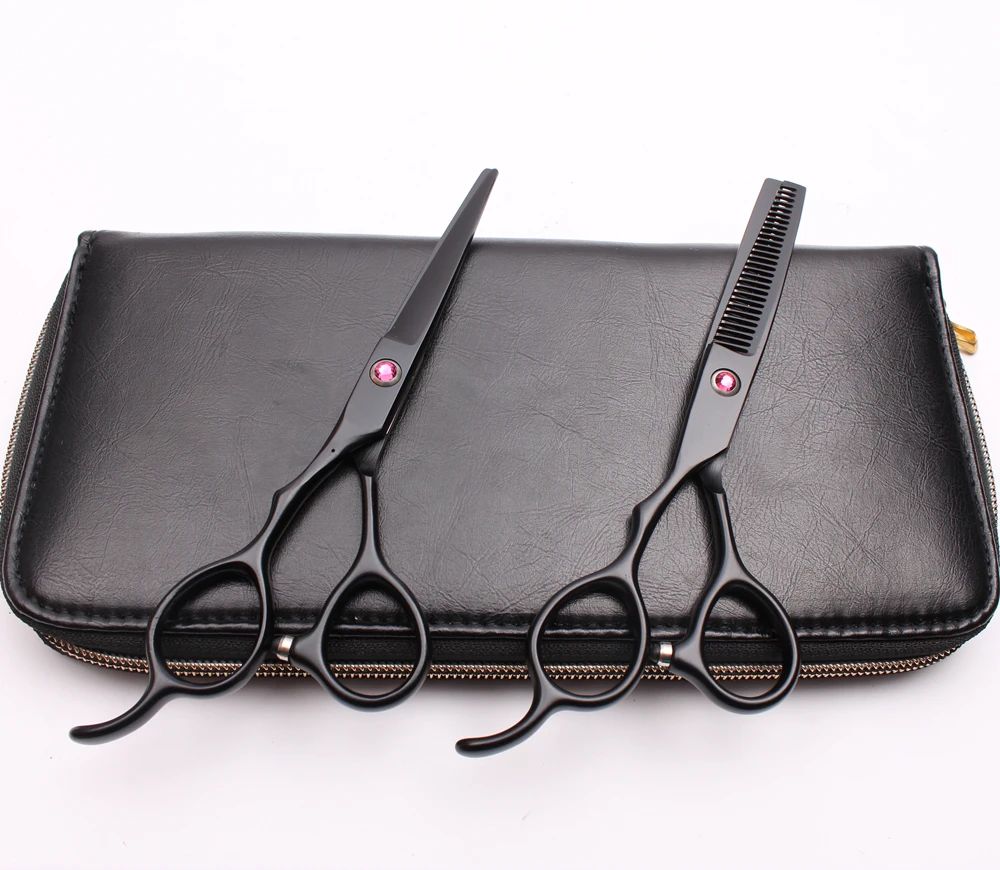 2 шт. левосторонние 5 &quot16 см гравировальный логотип Парикмахерские ножницы для