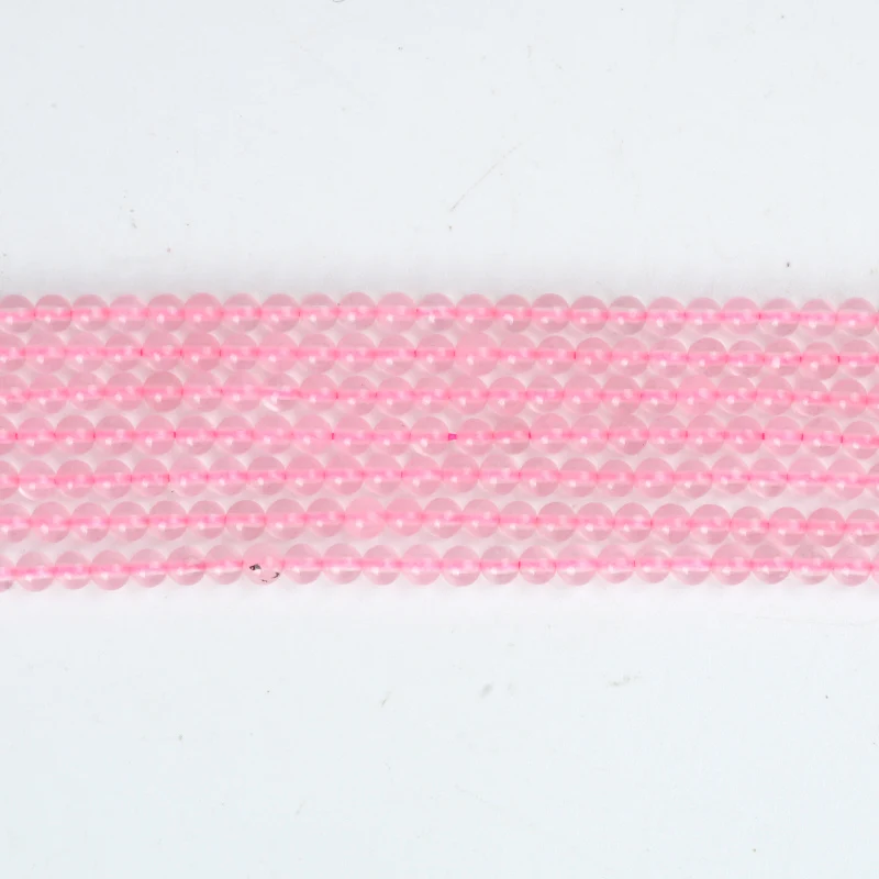 Натуральный камень розовый Кристальный нефрит бисер из яшмы кварца Круглый 2 мм