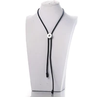 new 1pcs mix snap jewelry rope chain snap button necklace long necklace snap button jewelry diy fit 18mm fashion jewelry