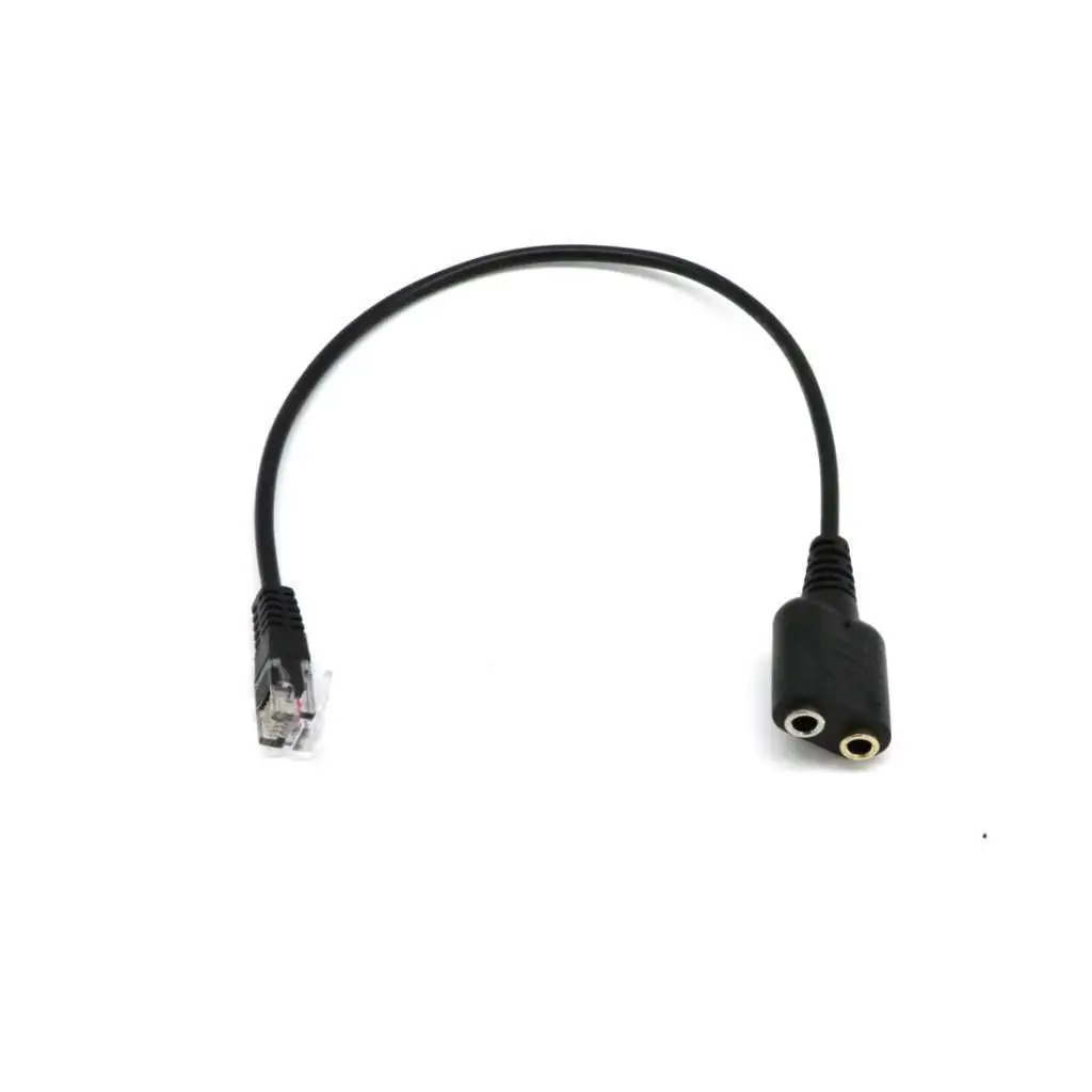 2x RJ9 на 2 порта 3,5 мм Женский Разъем кабель адаптера для гарнитуры для телефонной гарнитуры к CISCO
